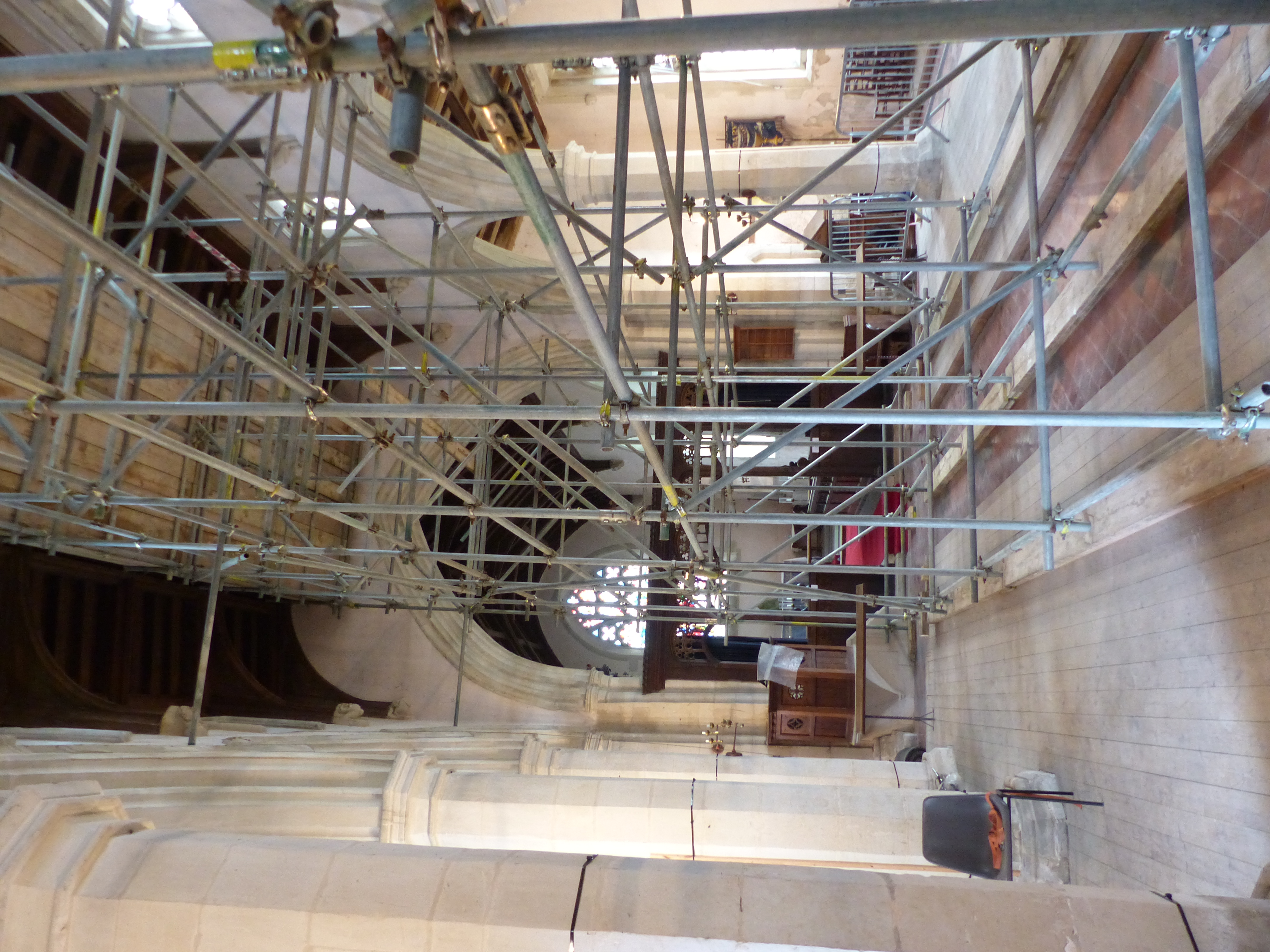 Crash Deck Scaffold in the Nave