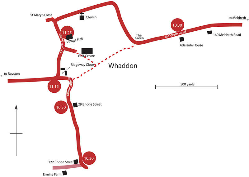 Whaddon Whitsun 2014 Map