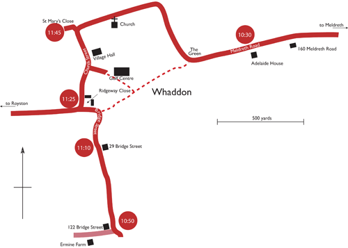 Whaddon Whitsun 2013 Map